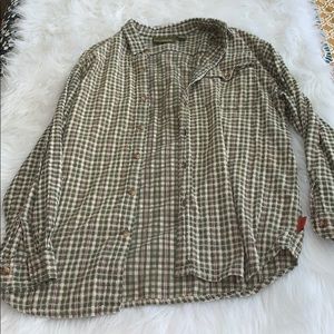 Plaid button down